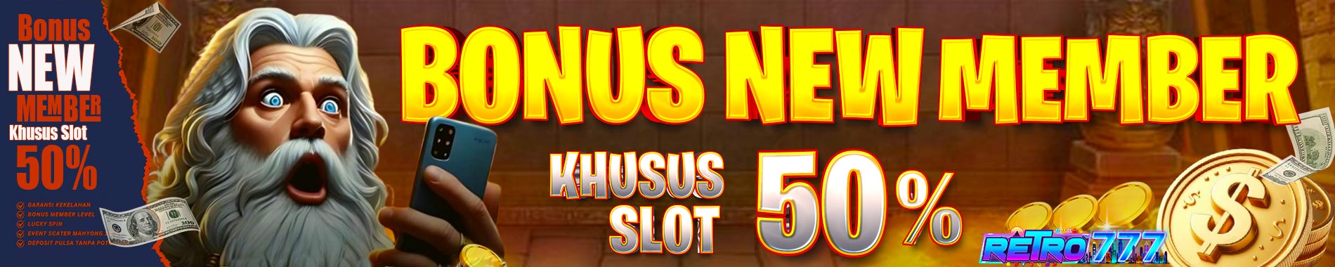 BONUS NEW MEMBER 50%